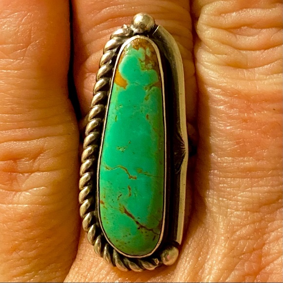 Vintage Jewelry - Vintage Navajo Yazzie Turquoise Sterling 925 Ring